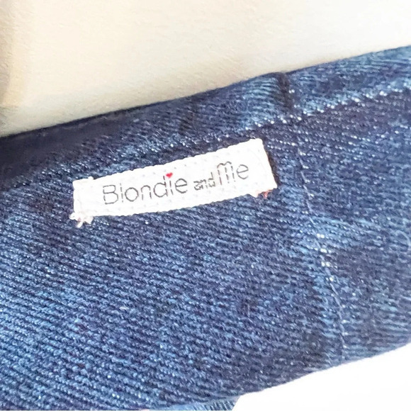 Vintage Blondie and Me Cotton Denim Shirt Dress Women’s Size 9/10 Late 80s Style - Picture 6 of 10